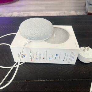 EUC Google Nest Mini Speaker in Soft Gray